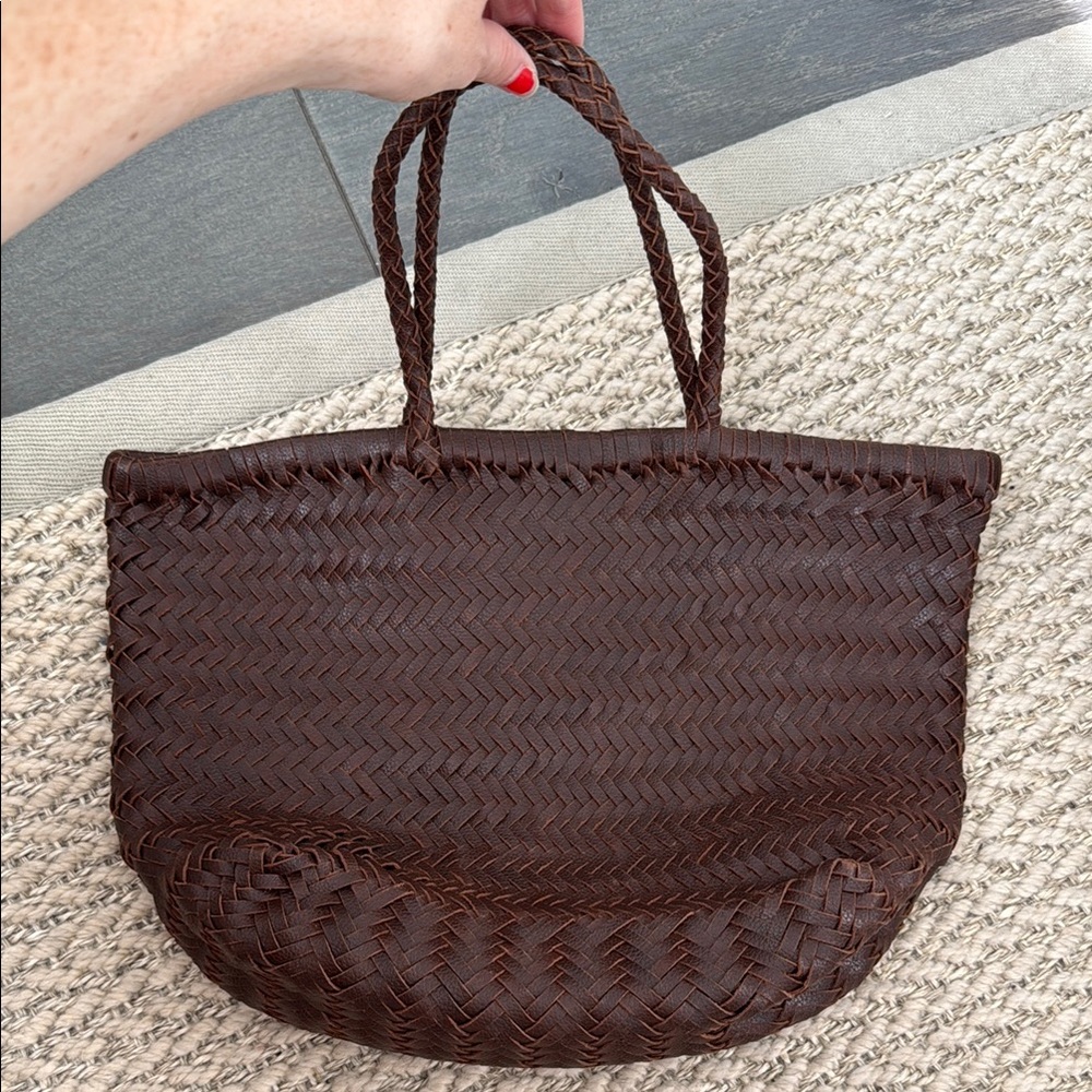 Woven Leather Bag